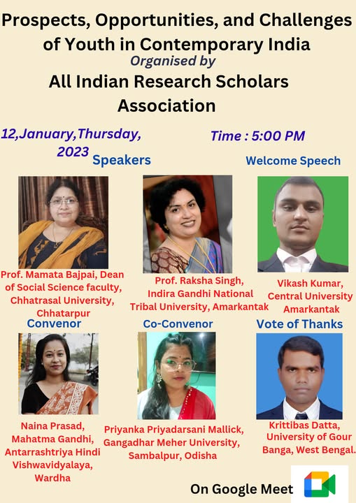 Prospects, Opportunities, and Challenges of Youth in Contemporary India